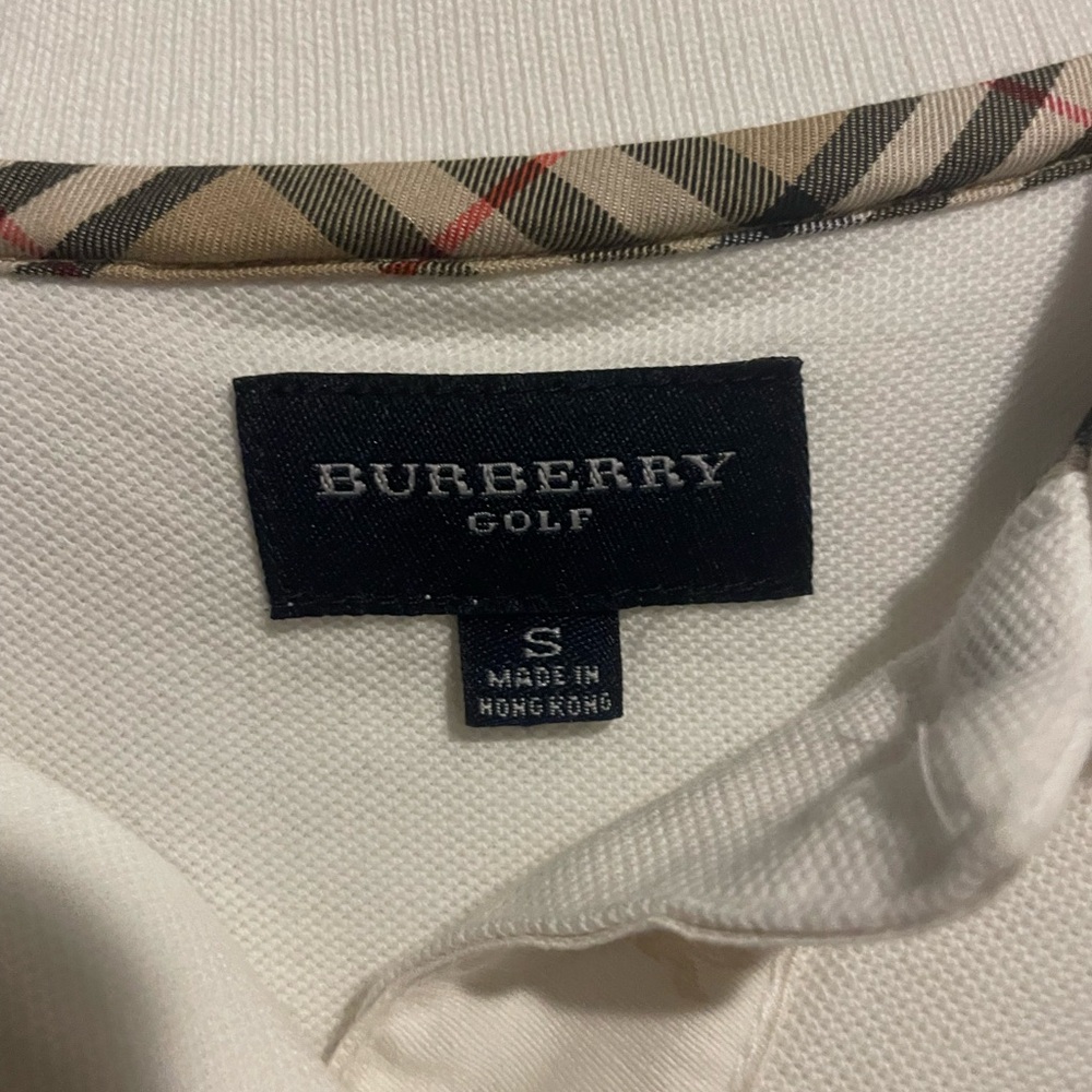 Burberry Golf Women’s Polo Shirt Burberry Check Trim - Picture 3 of 7